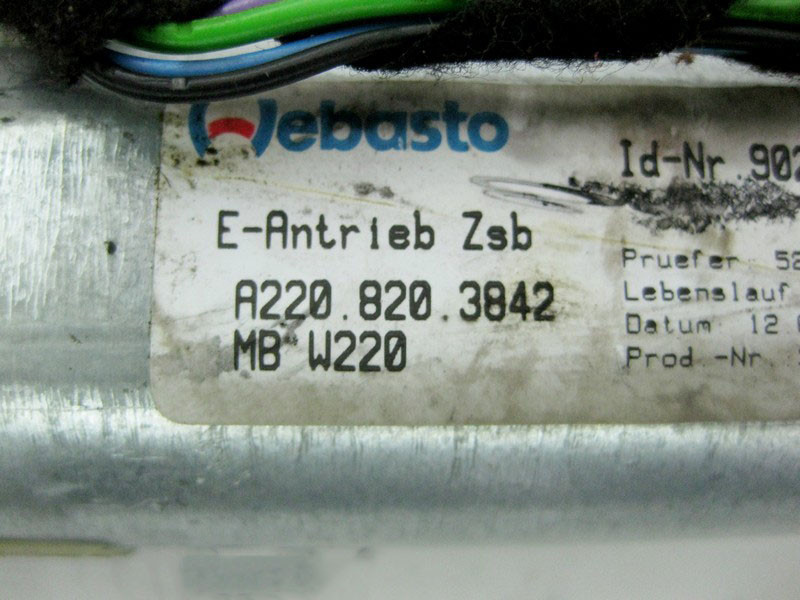 Mercedes-Benz  A2208203842 Моторчик люка CL C215 S-Class W220 Одеса - фото 3