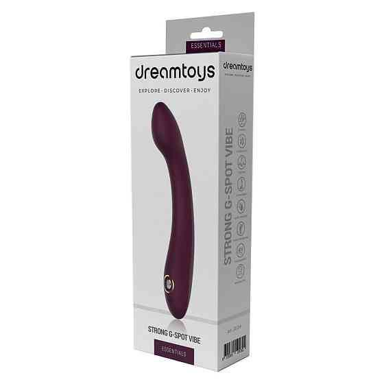Вибратор для точки G Dream Toys Essentials со стразом, бордо, 21,8 × 3,6 см Sex Aura Киев