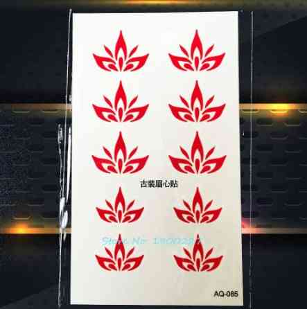 Тимчасове тату червоного кольору - 10*6см Київ