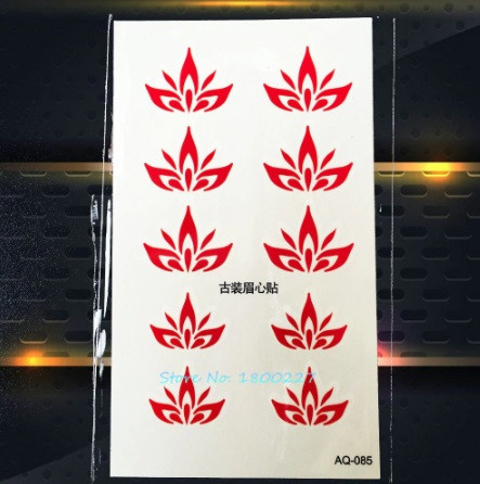 Тимчасове тату червоного кольору - 10*6см Київ - фото 1