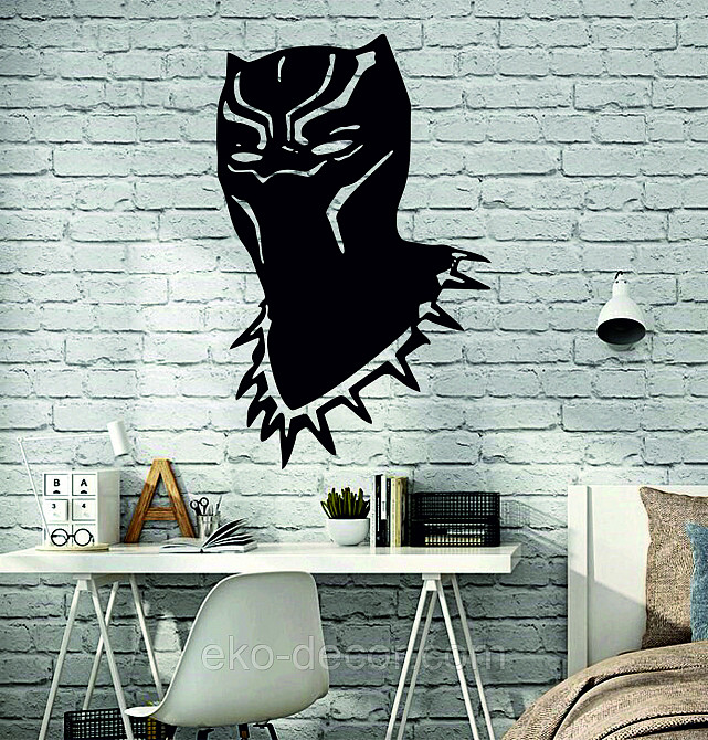 Декоративне настінне Панно «Пантера», Декор на стіну 110*69 см, Чорний Київ - фото 2