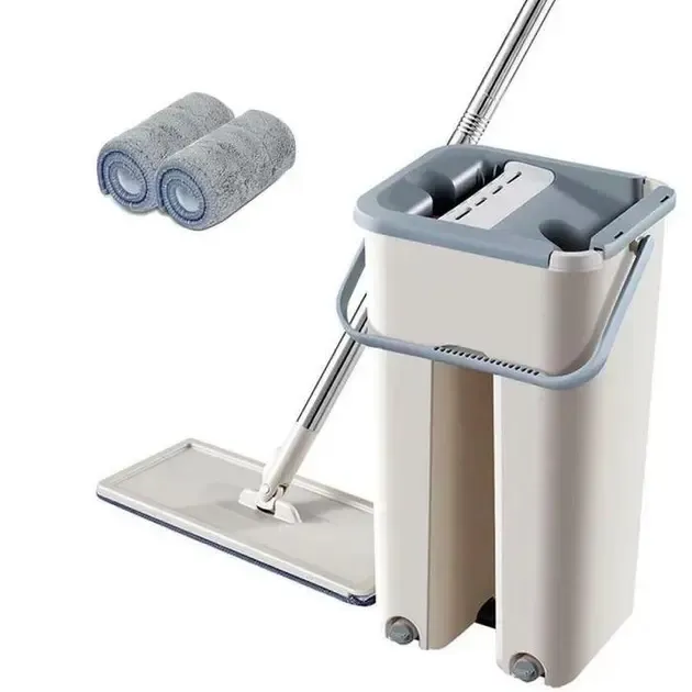 Швабра с ведром и самоотжимом , Spin Mop Scratch Cleaning 360, швабра лентяйка 6 л Коломия - фото 1