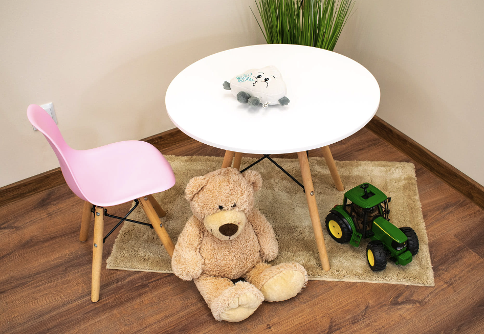 Дитячий стільчик Leobert Zubi зі спинкою рожевий Київ - фото 7