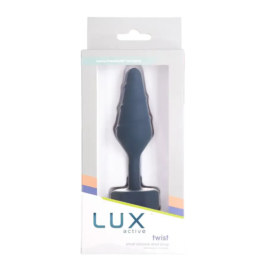 Анальна пробка Lux Active Twist Plug Small Blue Львів - фото 6