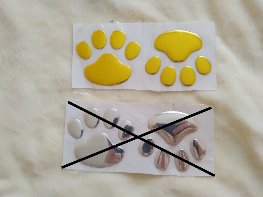 Опуклі автомобільні наклейки зі слідами золота Київ - фото 1