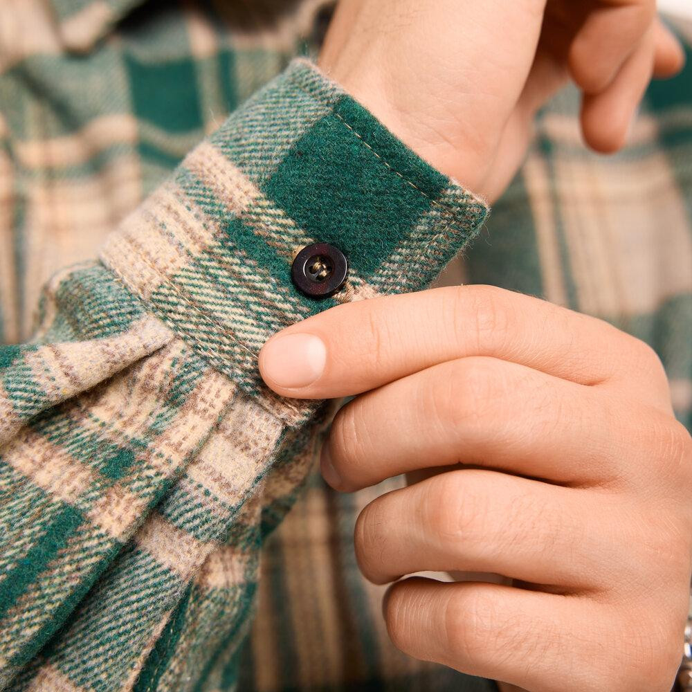 Сорочка в клітинку зелена. Чоловіча сорочка Pobedov Tartan в клітинку Київ - фото 4