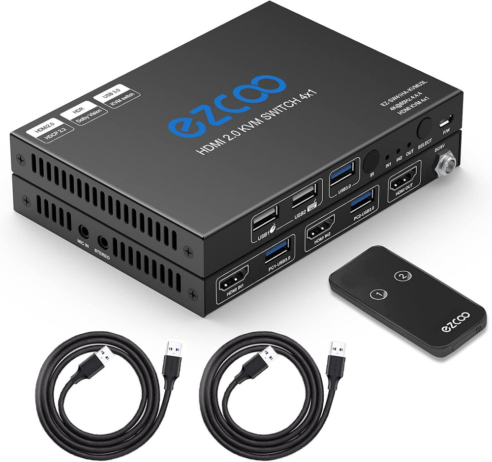 Перемикач KVM EZCOO EZ-SW21HA Луцьк - фото 1