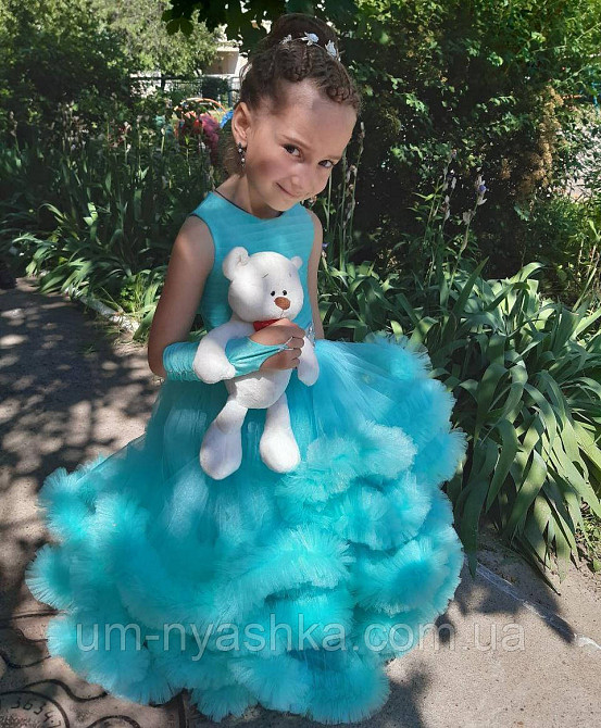 Пышное платье Облачко МОРСКАЯ ВОЛНА на 4-5, 6-7, 8-9 лет Кривой Рог - изображение 5