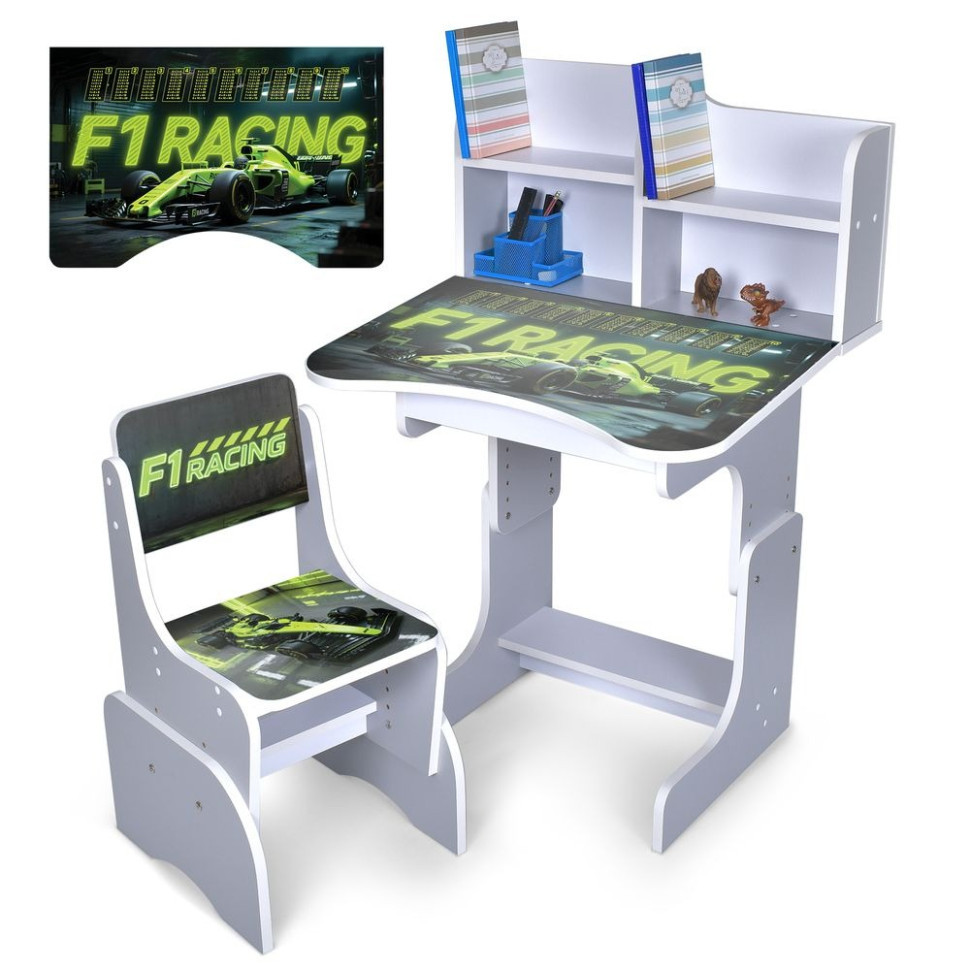 Дитяча парта N 2071-30-5 висота 3 положення, зі стільчиком Вінниця - фото 1