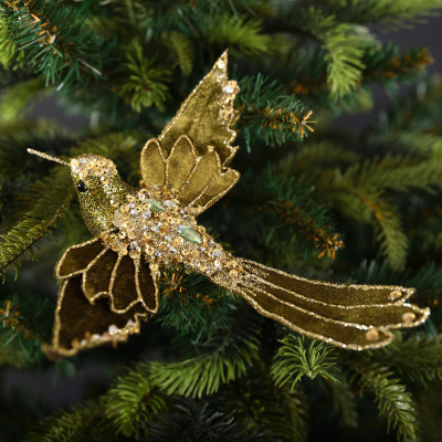 Прикраса декоративна YES! Fun Пташка 21 см Темно-зелена (974964) Вінниця - фото 2