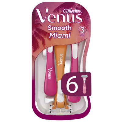 Бритва Gillette Venus Smooth Miami 6 шт. (8700216756907) Вінниця - фото 1