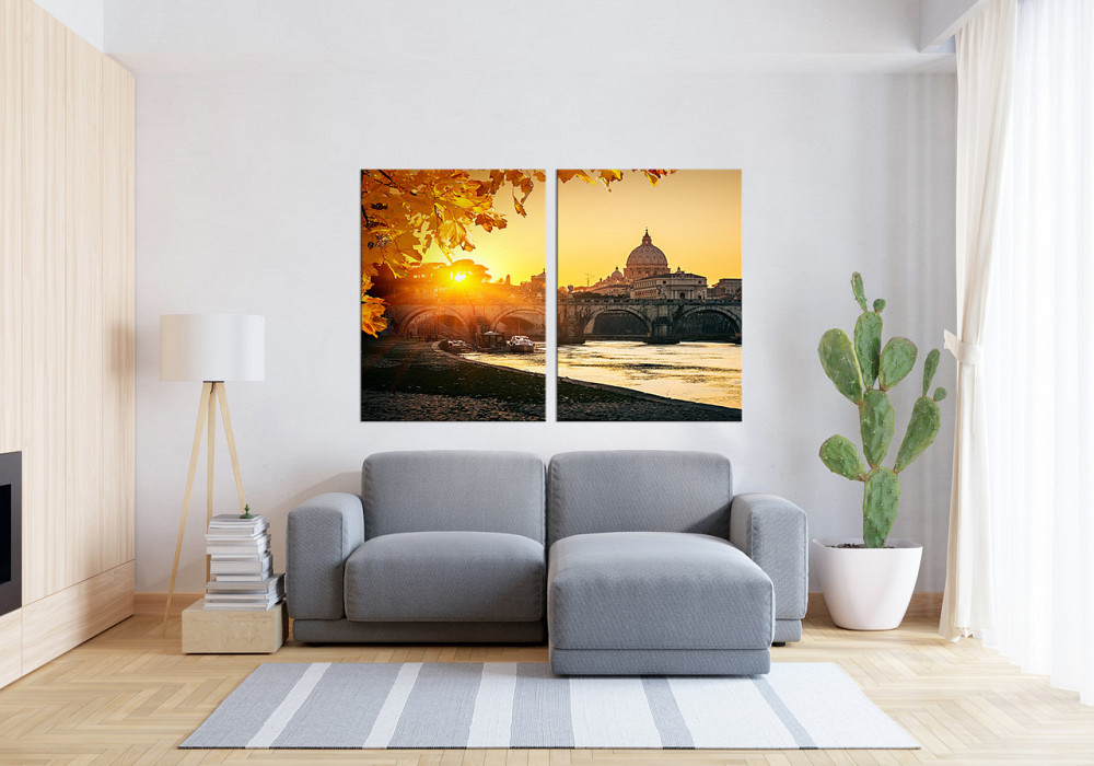 Модульная картина в гостиную / спальню  Италія Рим  TLV-2_034 70x102 см Киев - изображение 3