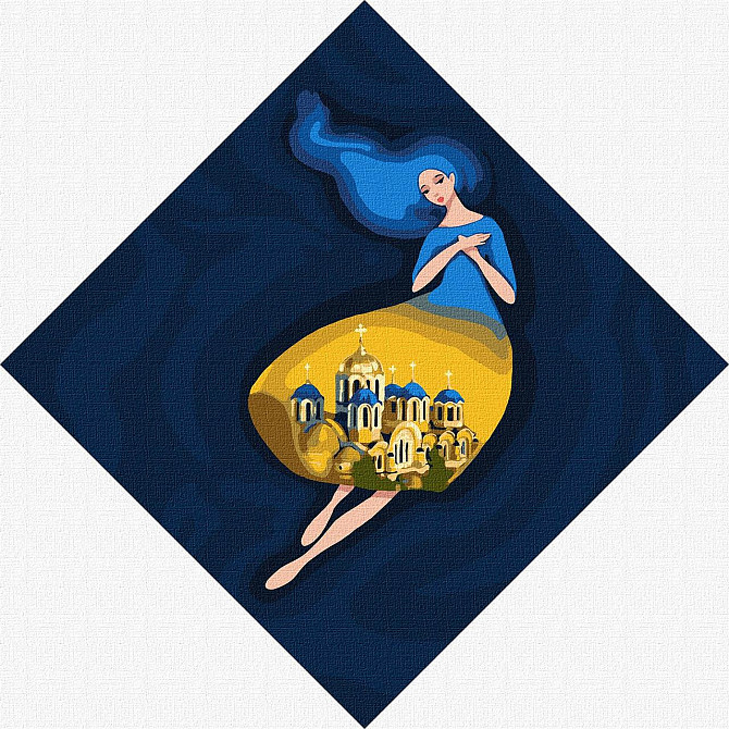 Набір для розпису по номерах. "Берегиня Володимирська" 30х30см, шт Київ - фото 1