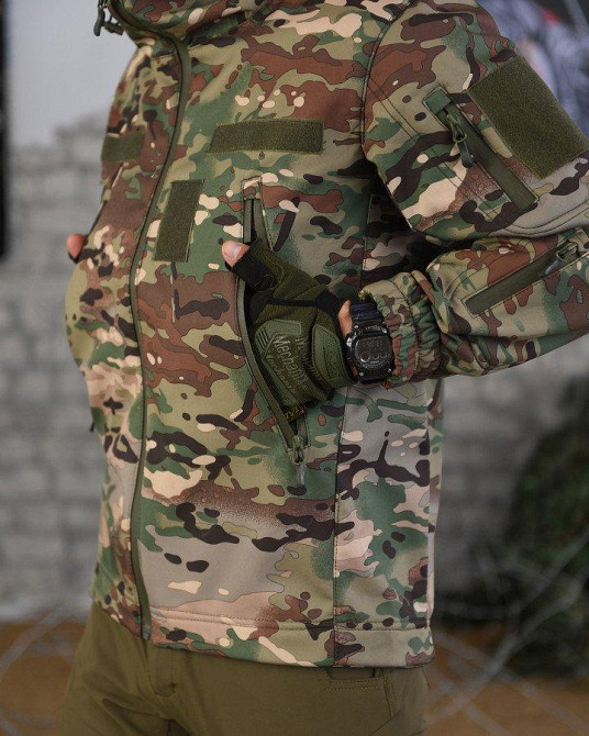 Тактична курточка софтшел recruit мультикам НП4886 Одеса - фото 9