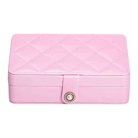 Yiwu Скринька для прикрас з еко шкіри 16×11×4.7 см органайзер для ювелірних виробів HP-5-30P Коломыя