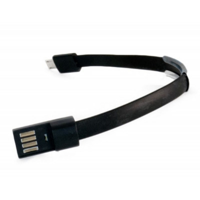 Дата кабель USB 2.0 AM to Micro 5P 0.2m браслет black Extradigital (KBU1783) Вінниця - фото 4
