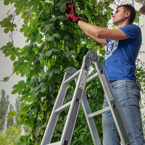 Драбина 4 секції*3 сходинки багатоцільова SIGMA Житомир