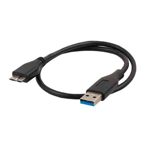 Кабель USB 3.0 - USB Micro-B, 1м, грубый, черный Винница