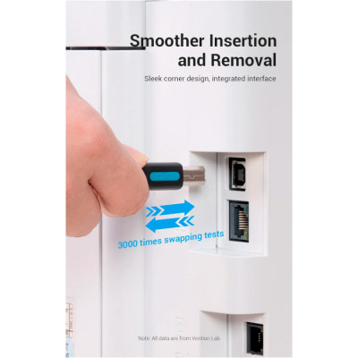 Кабель для принтера USB 2.0 CM/BM 2.0m 2.4А 480Mbps Vention (CQUBH) Винница - изображение 3