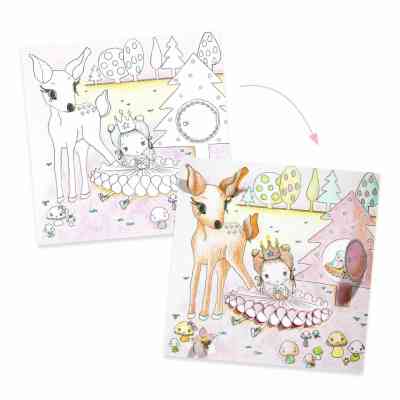 Набір для творчості Djeco Розфарбовування Маленькі віконця Пупі (DJ09699) Вінниця