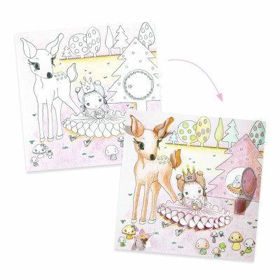 Набір для творчості Djeco Розфарбовування Маленькі віконця Пупі (DJ09699) Вінниця - фото 2