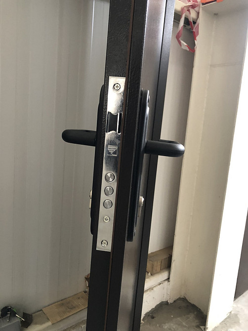 Двері технічні полуторні Метал/Метал, коричневі РАЛ 8019 Київ - фото 3