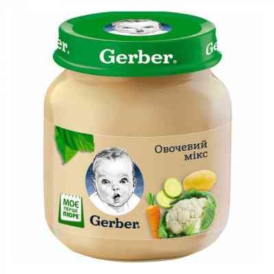 Детское пюре Gerber овощной микс 130г (7613287348258) Винница