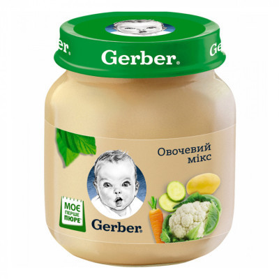 Детское пюре Gerber овощной микс 130г (7613287348258) Винница - изображение 1