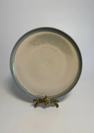 Обеденная керамическая тарелка с декоративным покрытием 28,5 см Коломия