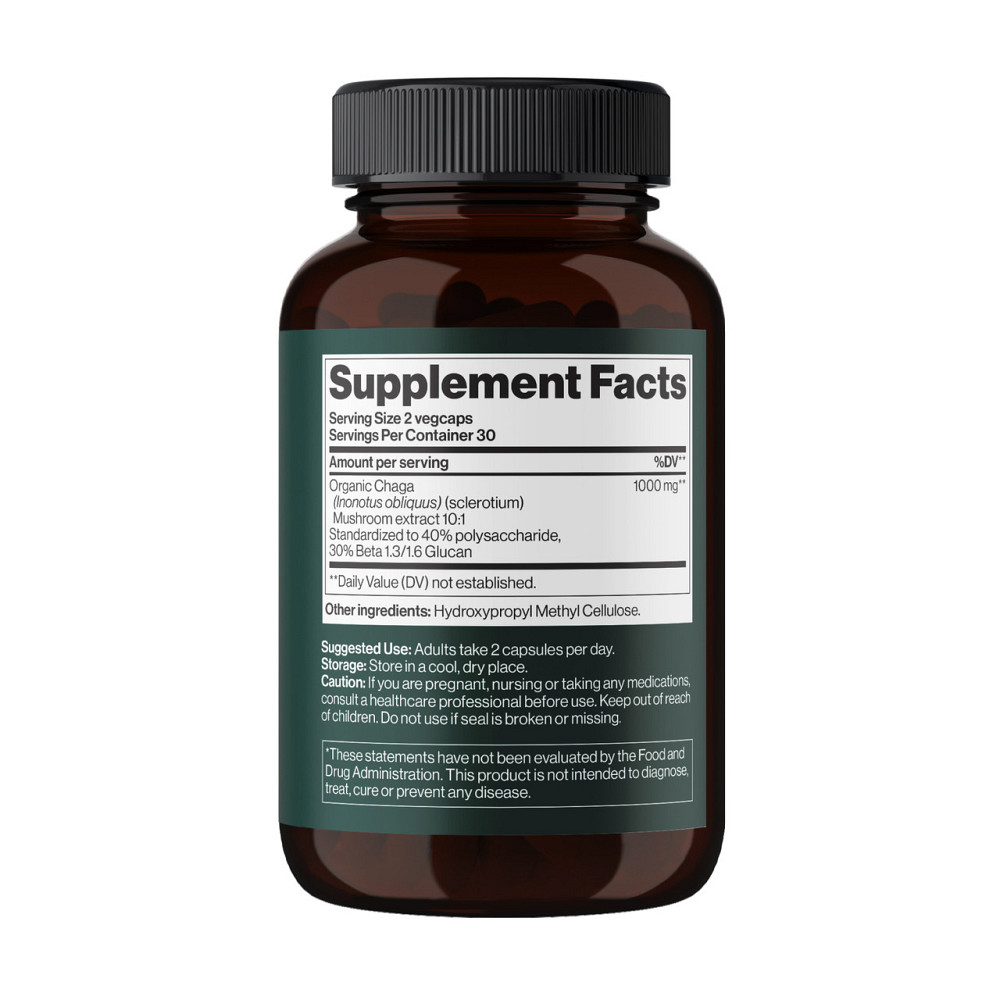 Чага-гриб Mind Shi Chaga Mushroom 1000 mg 60 капс Київ - фото 2