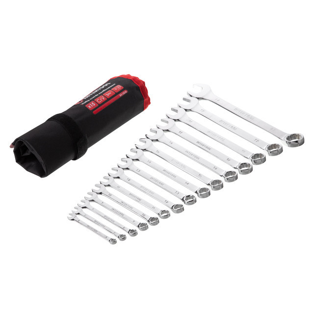 Набір комбінованих ключів INTERTOOL 15шт., 6-22мм - Кращий набір ключів для автомеханіка Львів - фото 1