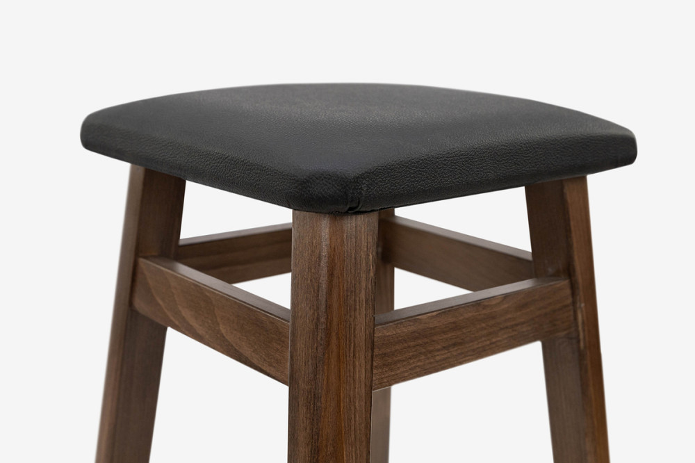 Табурет БАРНИЙ КВАДРАТНИЙ М'ЯКИЙ (80 см), темн.гор Київ - фото 3