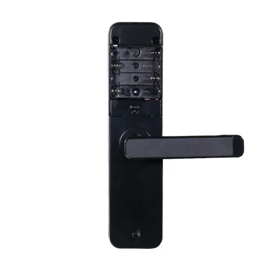 Замок біометричний автономний Trinix TRL-5401BTF Black з Bluetooth, зчитувачем відбитків пальців і карт Mifare (65-00070) Київ