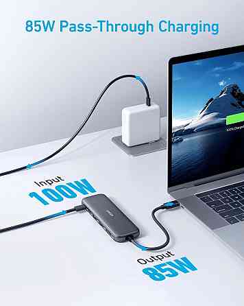 USB-хаб Anker USB-C Hub 332 5-in-1 Black (A8355H11) ( 10133 ) Харків