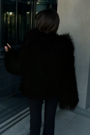 Шуба женская из ламы Черный 42-44 Харьков