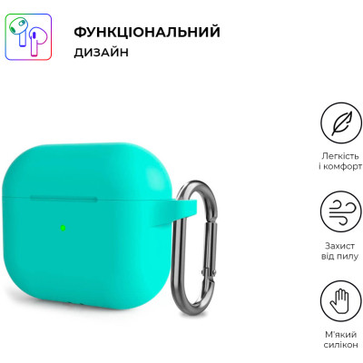 Чохол для навушників Armorstandart Hang Case для Apple AirPods 3 Mint Green (ARM60316) Вінниця - фото 2