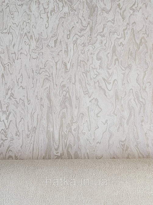Шпалери вінілові на флізеліні AS creation Garda 1.06Х10.05 абстракція хвилі смуги рожеві бежеві сріблясті Київ - фото 2