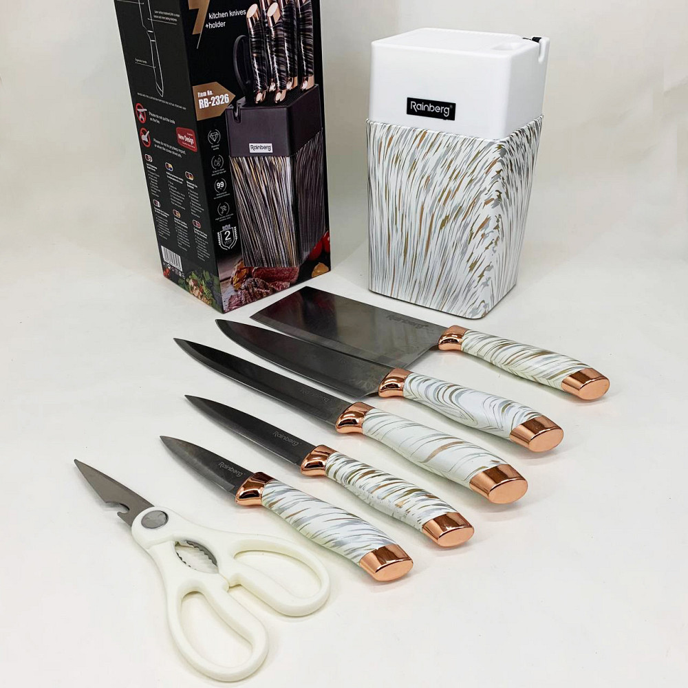 Кухонний ніж зі сталі нержавіючої, Набір ножів для готування, Сталеві кухонні ножі NS-13 Івано-Франківськ - фото 3