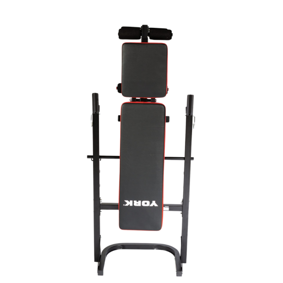 Лавка тренувальна York Fitness ASPIRE 120 складана зі стійкою під штангу Киев