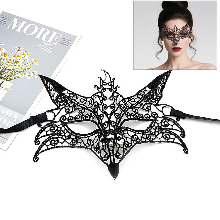 Маска з мережива Лисиця one size чорний Київ - фото 2