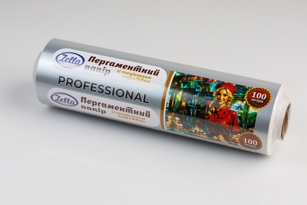 Пергамент для випікання (100 м*28 см) Zella білий силіконовий (1 рул) Харків - фото 4