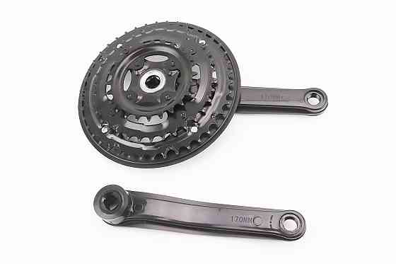 Шатуни "квадрат" 170мм, 42.34.24T MTB, чорні BL 05 (можливі потертості) Киев