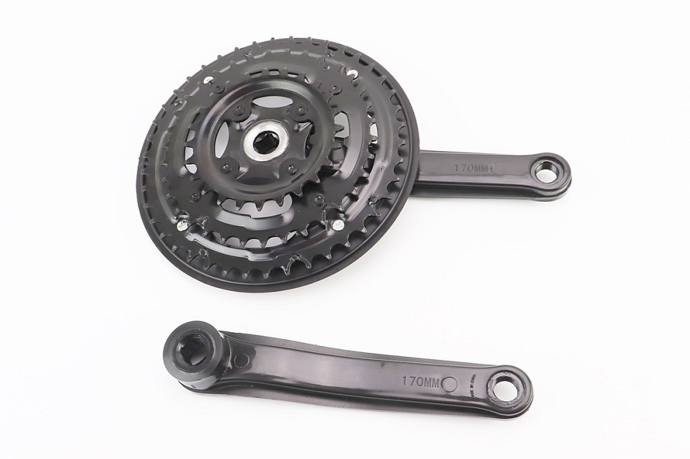 Шатуни "квадрат" 170мм, 42.34.24T MTB, чорні BL 05 (можливі потертості) Київ - фото 2