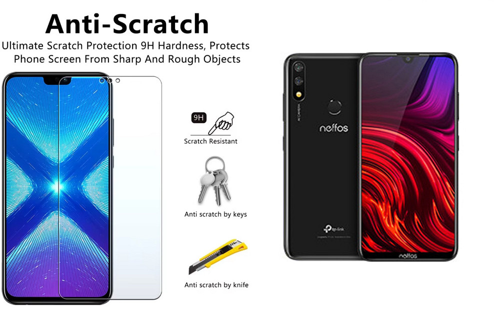 Защитное стекло NeoGlass для TP-Link Neffos X20, Neffos X20 Pro – ультрапрозрачное и устойчивое Киев - изображение 1