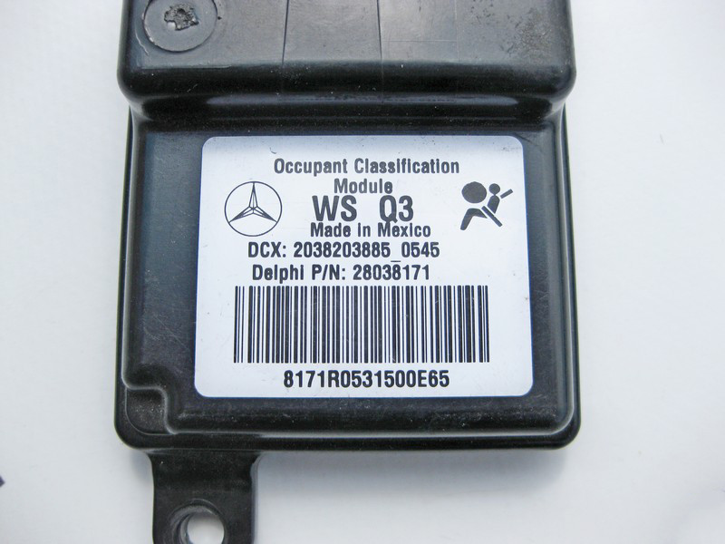 Mercedes-Benz  A2038203885 Блок керування датчиком присутності пасажира C-Class W203 E-Class W211 Одеса - фото 3