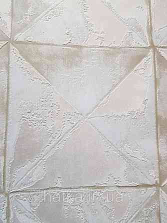 Шпалери вінілові на флізелін Sirpi Alta gamma Sempre 3 квадрати ефект старіння під штукатурку золото бежеві Київ