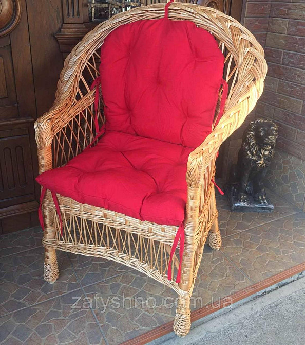 Кресло плетеное с мягкой сидушкой Киев - изображение 7