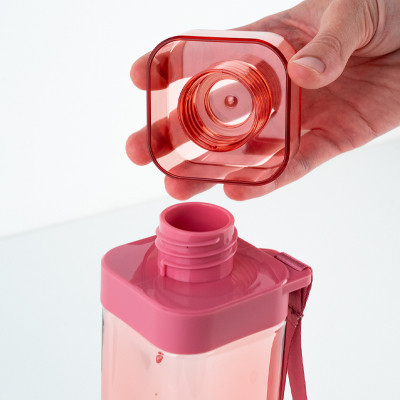 Поильник-непроливайка Kite квадратная, 550 мл, розовая (K24-1209-3) Винница - изображение 7