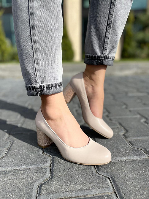 Nivelle Туфлі жіночі NIVELLE пудра натуральна шкіра каблук 6 см (1529/6030-6045) Коломия - фото 5