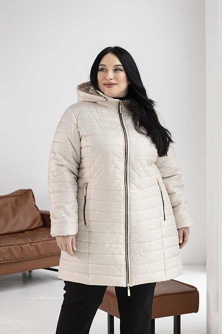 Женская длинная демисезонная куртка, курточка весна-осень больших размеров. 54-78р Киев - изображение 4